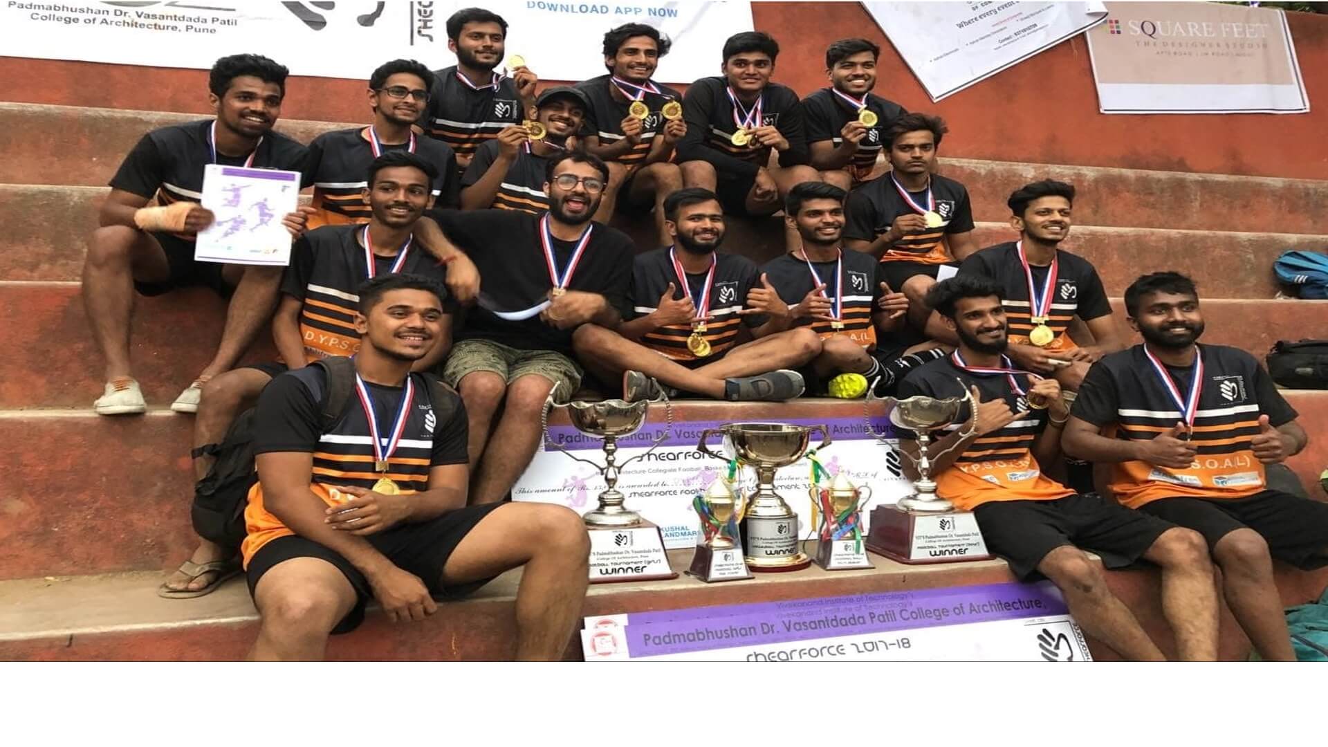 Winners of SHEARFORCE Football Boys Tournament 2017-18