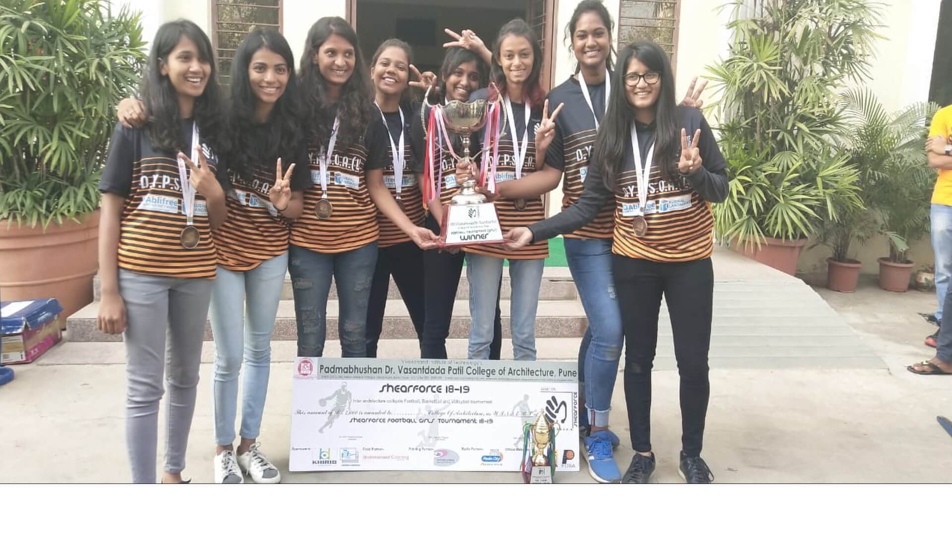 Winners of SHEARFORCE Football Girls Tournament 2018-19